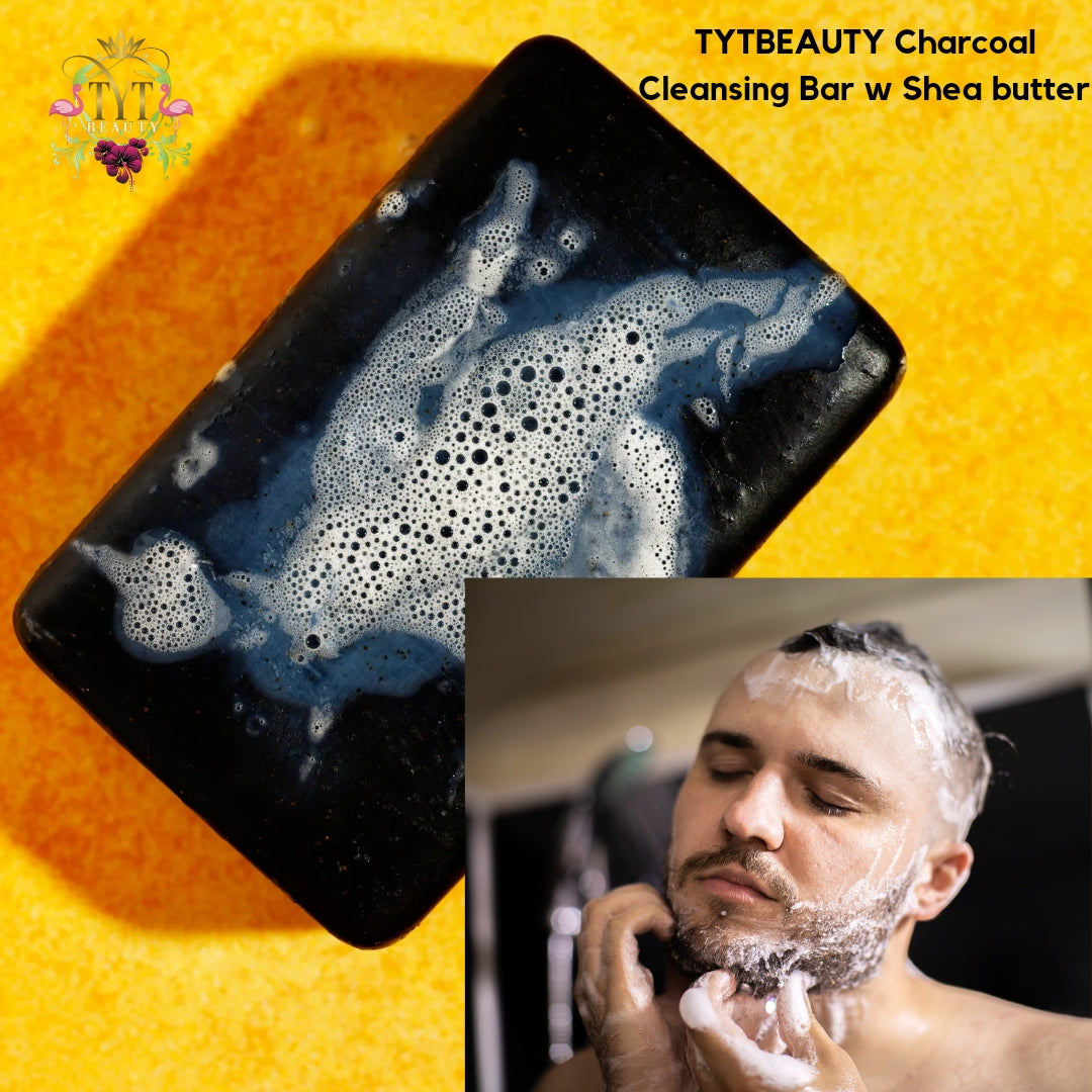 TYTBEAUTY Charcoal Cleansing Bar w Shea butter